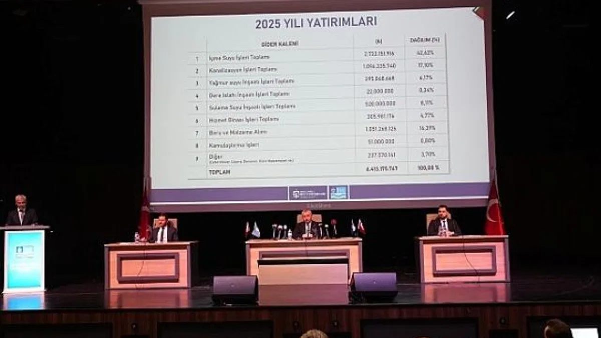 İSU’nun 2024 yılı 2. Olağan Genel Kurulu yapıldı: 2025 yılı gider bütçesi 15 milyar 769 milyon lira