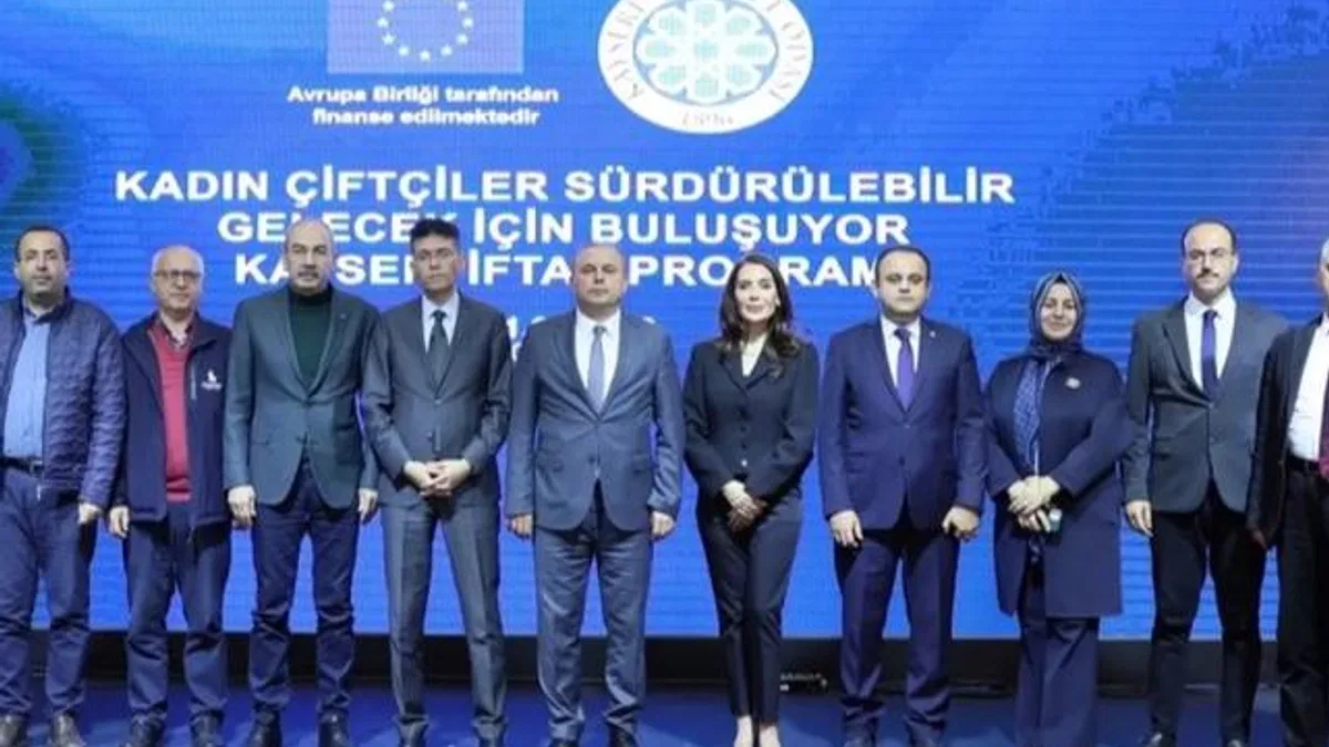 Kayserili kadın çiftçiler sürdürülebilir gelecek için buluştu