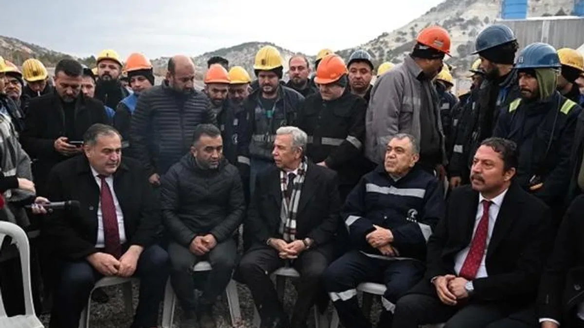 Mansur Yavaş’tan grevdeki işçilere ziyaret
