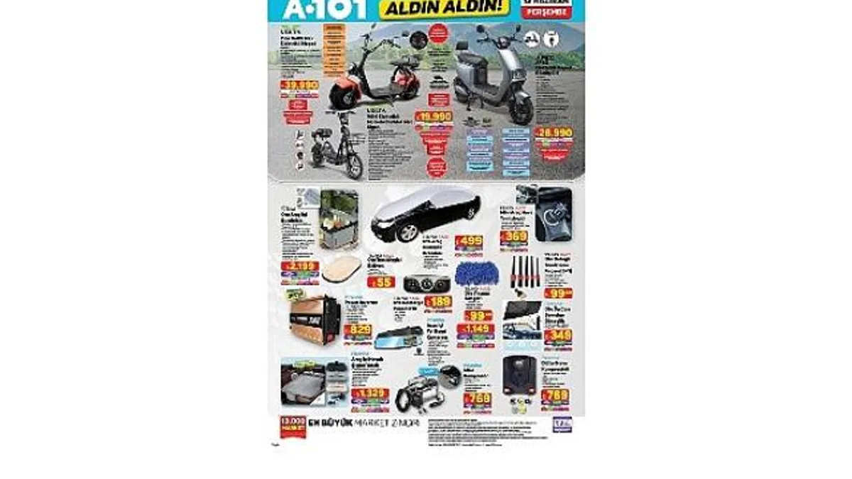 12 Haziran’da A101’de Moped Ürünleri Satışta