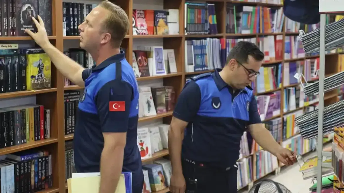 Sakarya Zabıtası okul öncesi kırtasiye denetiminde