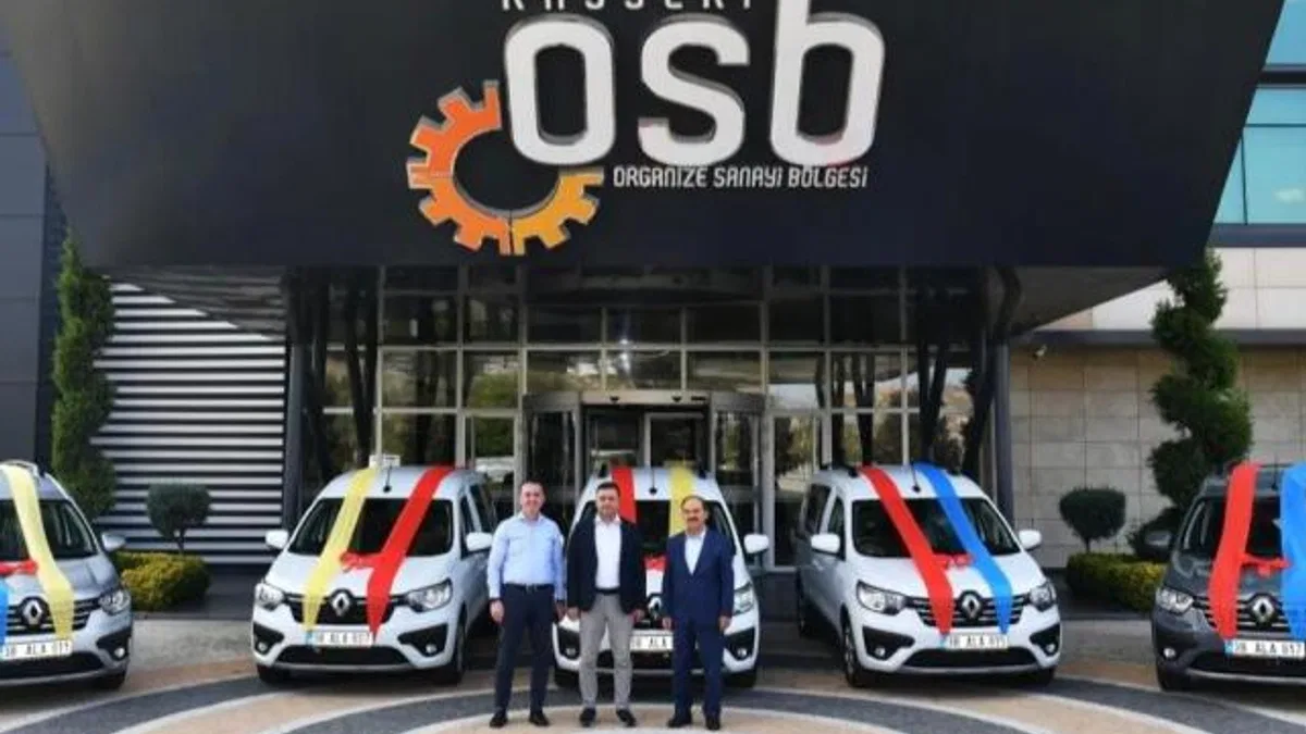 Kayseri OSB araç filosuna 5 yeni hizmet aracı eklendi