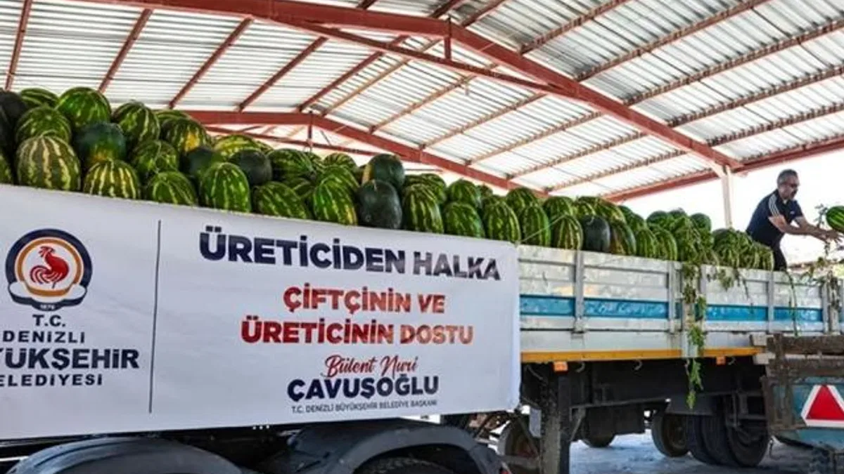 Denizli’de üreticinin imdadına Büyükşehir yetişti
