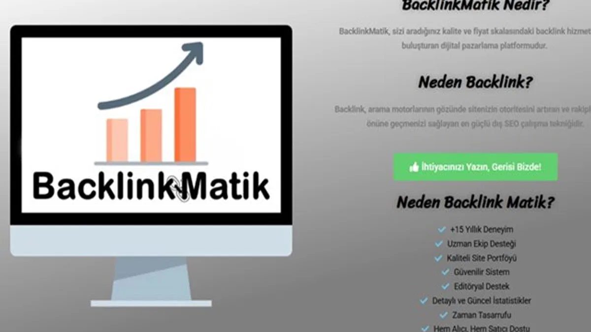 Backlinkmatik Sipariş Deneyimim: Gerçek Bir Kullanıcı Yorumu