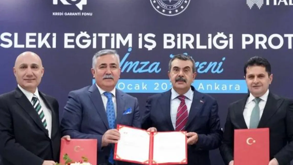 Mesleki eğitimde girişimcilik desteği… 3,7 milyar TL’lik protokol imzalandı
