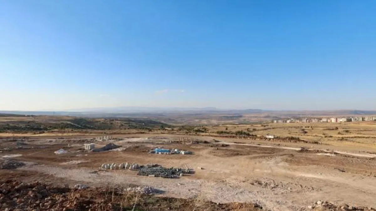 Gaziantep’te 130 bin metrekarelik çevre dostu millet bahçesi yükseliyor