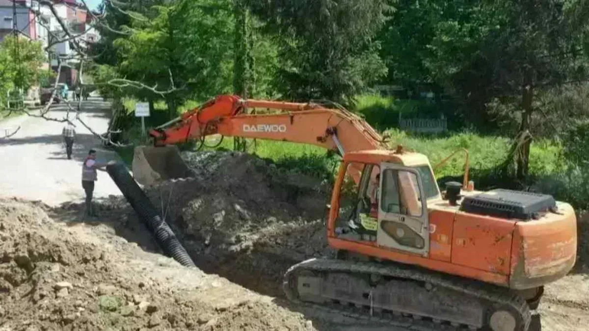 Ordu Korgan’da yağmur suyu hattı çalışması başlattı