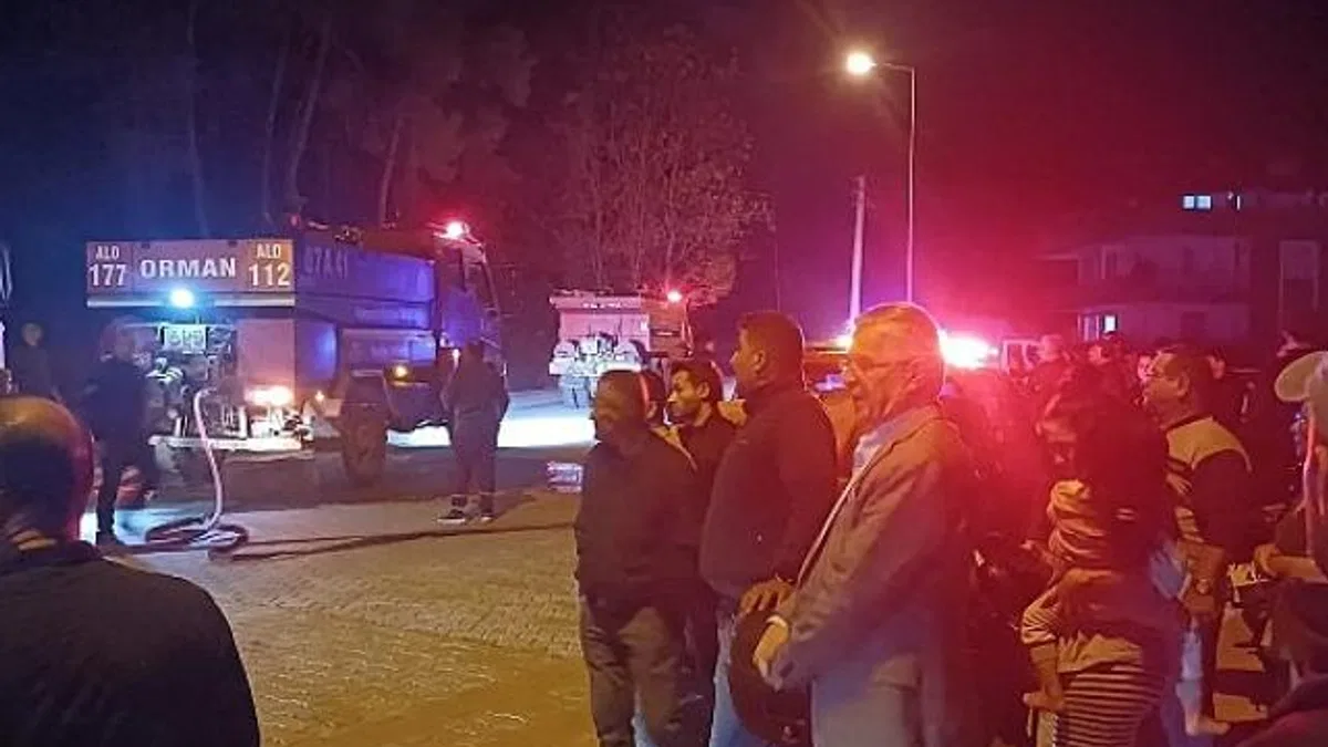 Kemer’de korkutan yangın