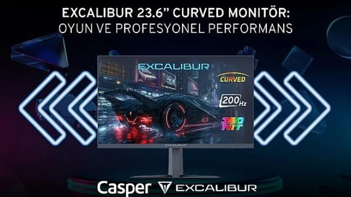 Excalibur 23.6″ Curved Monitör’den 200 Hz ve 1 ms tepki süresiyle kesintisiz oyun deneyimi