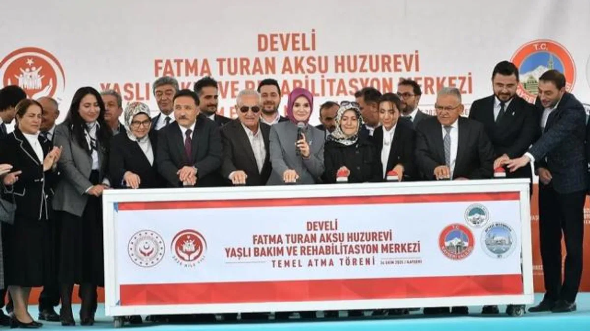 Fatma Turan Aksu Huzurevi Yaşlı Bakım ve Rehabilitasyon Merkezi’nde temel atıldı