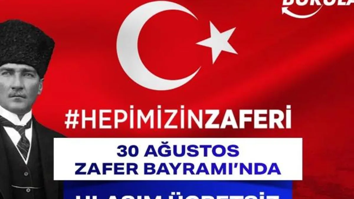 Bursa’da 30 Ağustos Zafer Bayramı’nda ulaşım ücretsiz