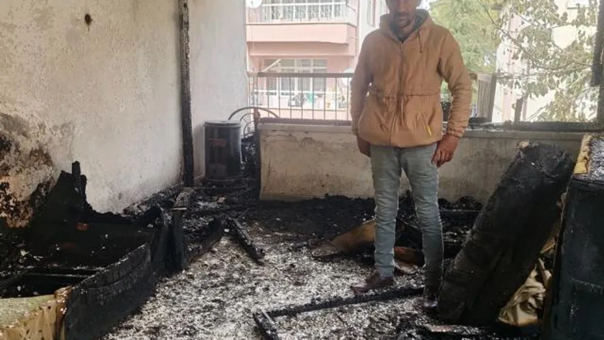 Evi yanan vatandaşa Kayseri Talas’tan yardım eli