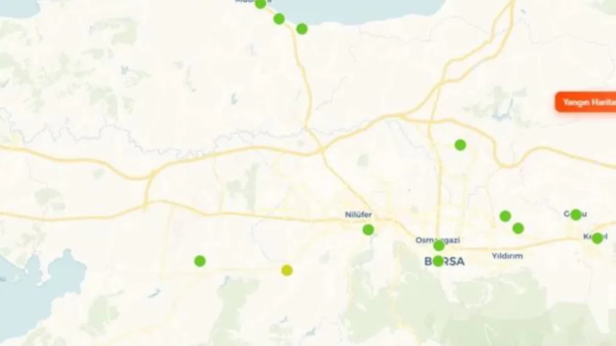 Bursa Büyükşehir yangın noktalarını anlık gösterecek