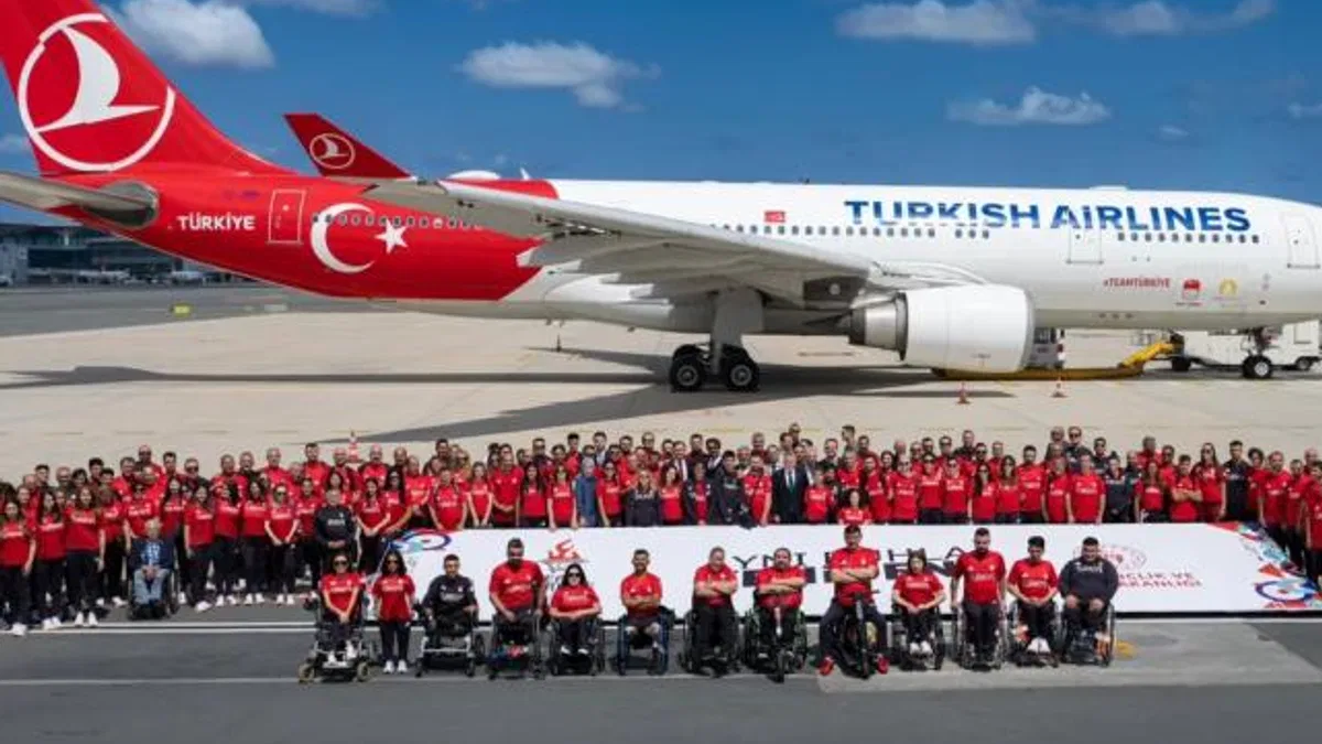 Paralimpik sporcular Paris’e uğurlandı