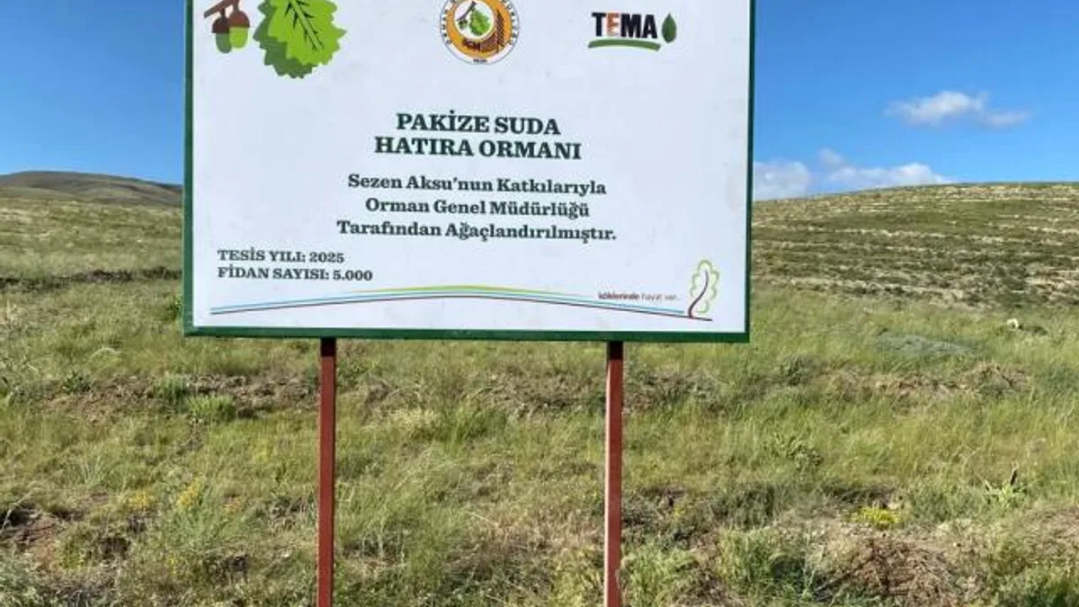 TEMA gönüllüsü Sezen Aksu, Pakize Suda adını hatıra ormanı ile yaşatacak