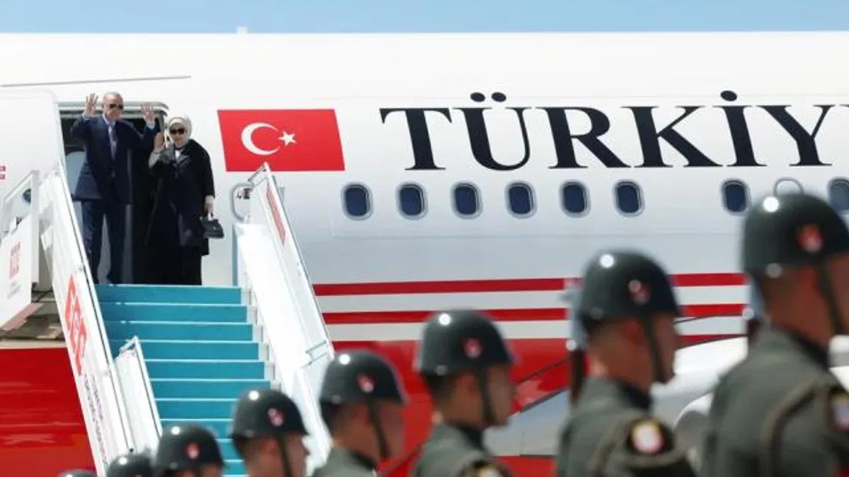 Cumhurbaşkanı Erdoğan, Türk Devletleri Teşkilatı Zirvesi için Azerbaycan yolcusu