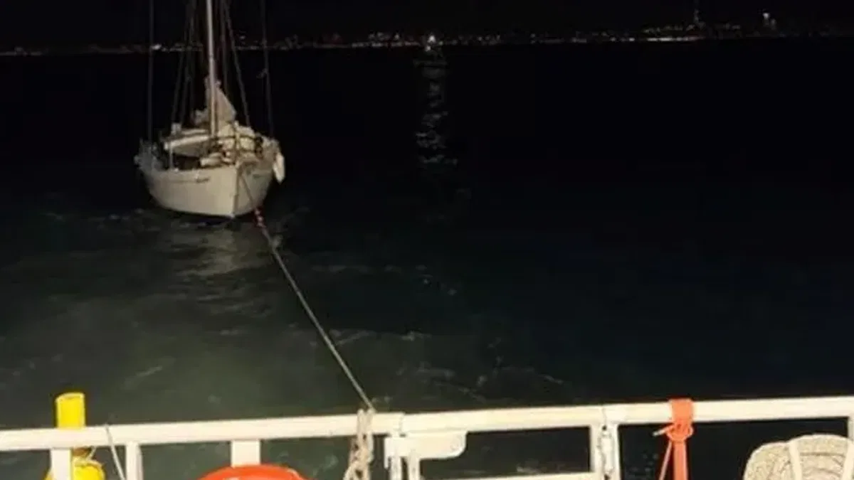 Kınalıada açıklarında korku dolu anlar