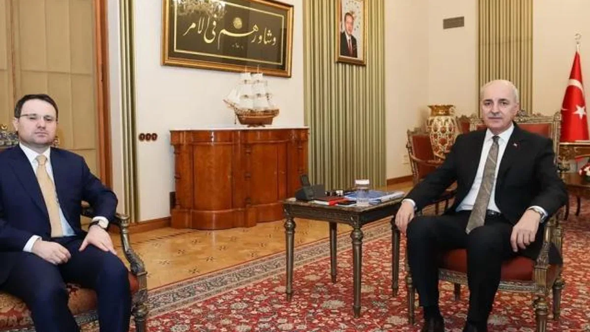 Bakan Gürlek’ten TBMM Başkanı Kurtulmuş’a ziyaret
