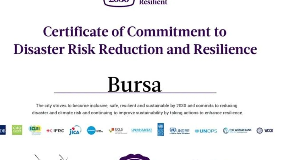Bursa Büyükşehir’den uluslararası ‘dirençli’ işbirliği
