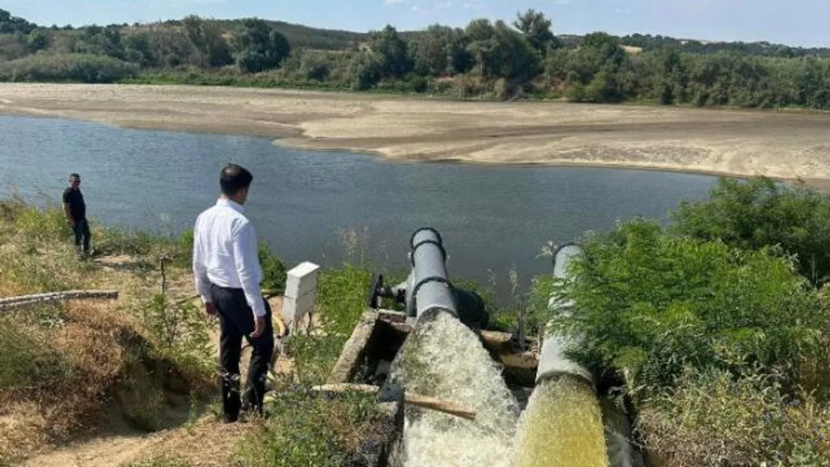 Meriç Nehri’ne Kaymakam Sevgili’den yakın mercek