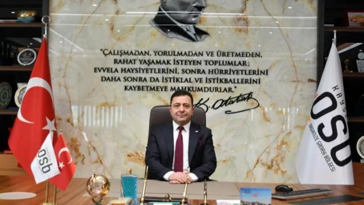 Kayseri OSB Başkanı Yalçın Haziran ayı işsizlik rakamını değerlendirdi