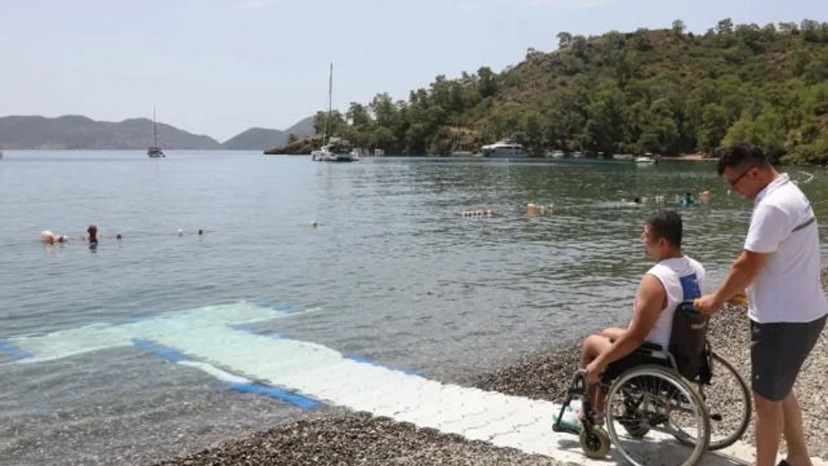 Muğla’da engelsiz plajlarla hayat kolaylaşıyor