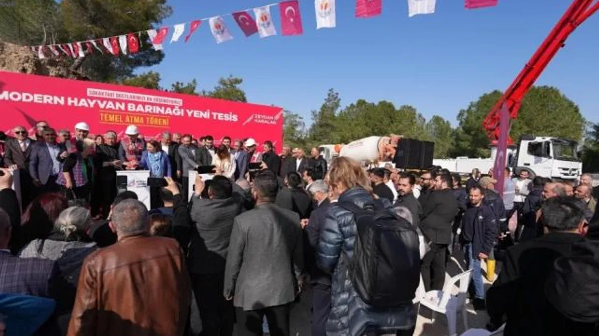 Adana’da modern hayvan barınağı ek yeni tesis’in temeli atıldı