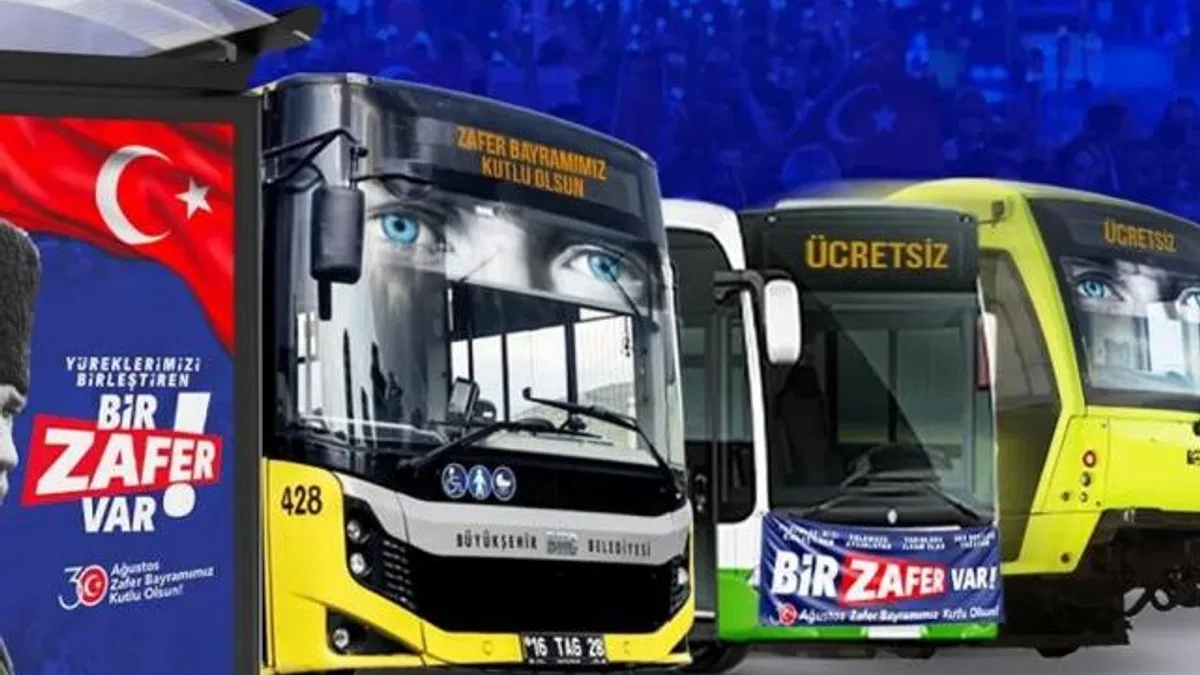 Bursa’da toplu ulaşıma ‘Zafer’ desteği