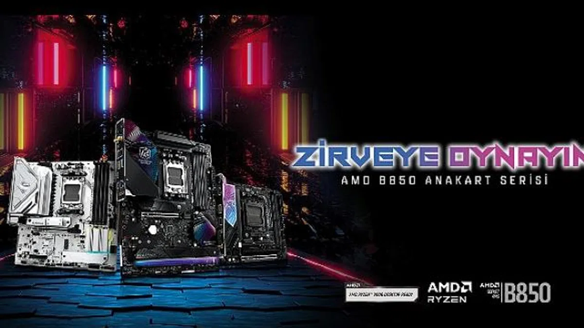 ASRock Rakipsiz Performansa Sahip Yeni AMD B850 Serisi Anakartlarını Tanıttı