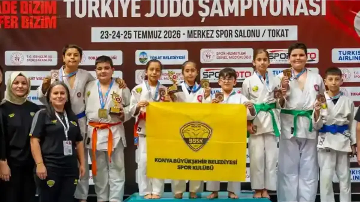 Minik judoculardan 8 madalya