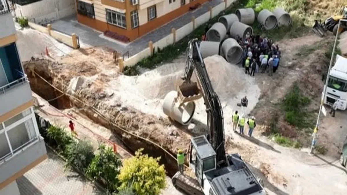 ASKİ’den yeni yağmur hattı inşaatı