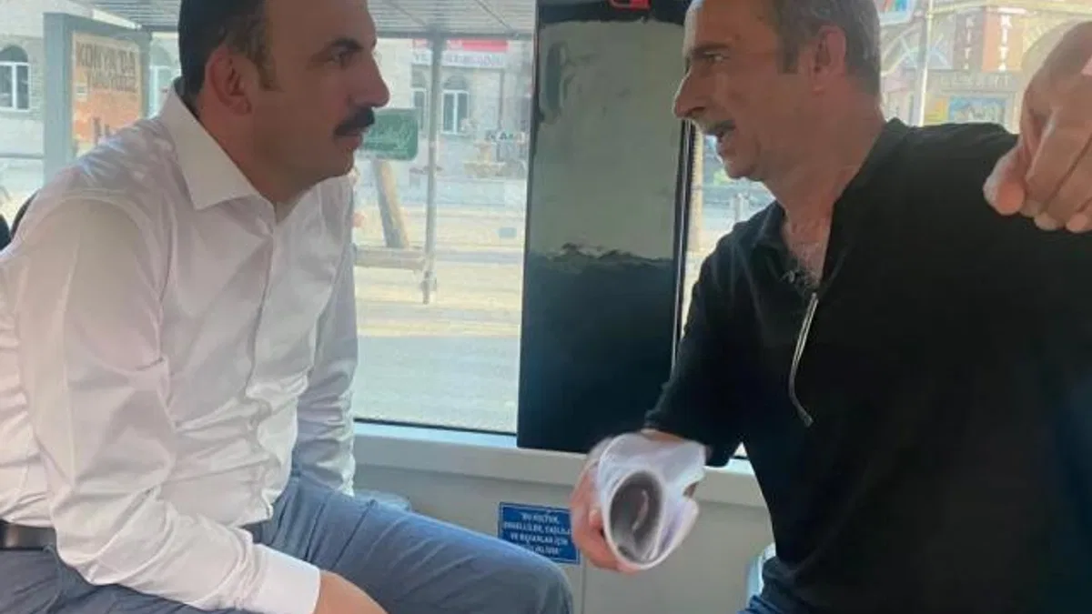 Konya’da Başkan Altay vatandaşları tramvayda dinledi