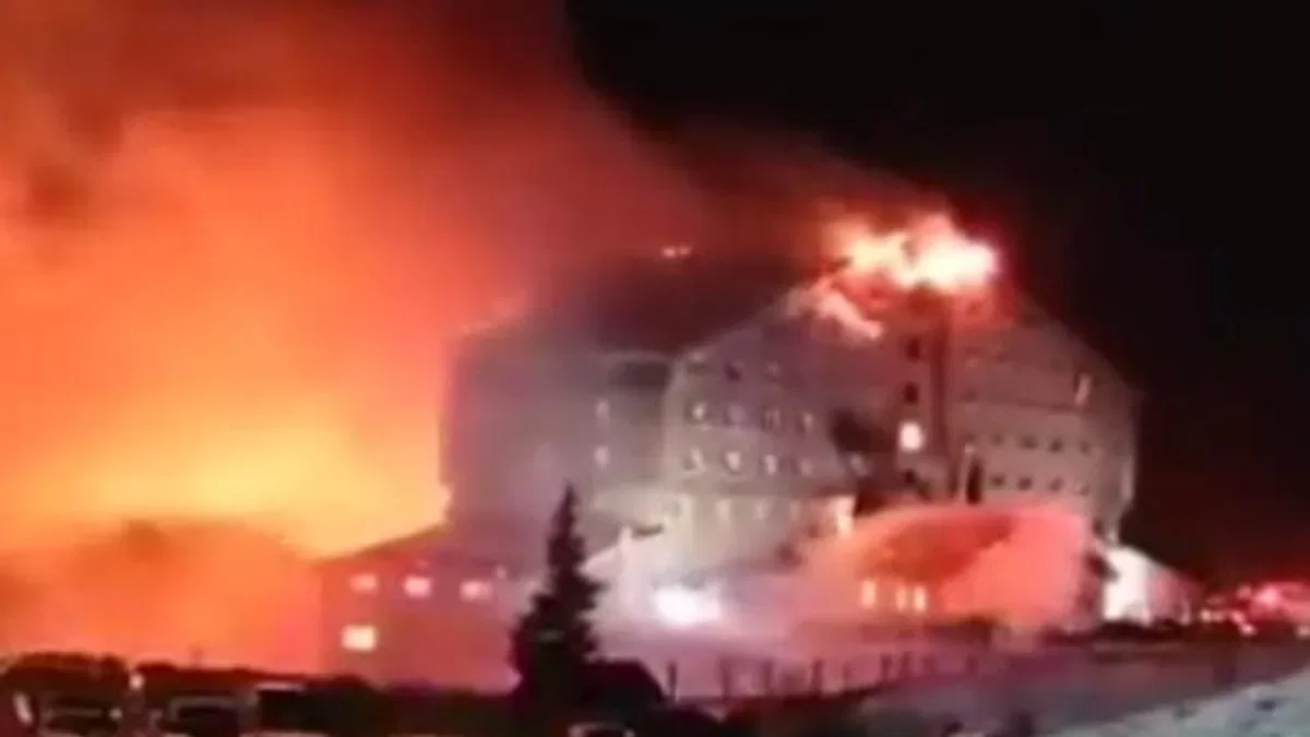 Bolu Kartalkaya’da otel yangını : 10 Ölü