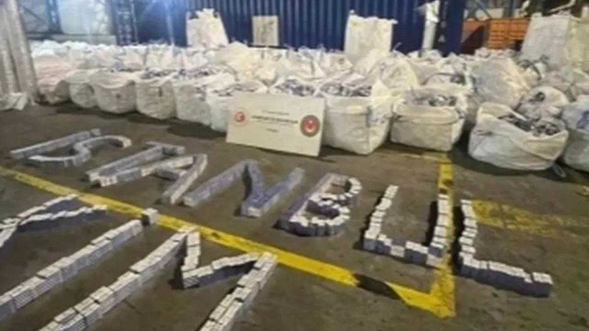 Ambarlı Limanı’nda 94 milyon TL’lik kaçak sigara operasyonu… Tamamı imha edildi