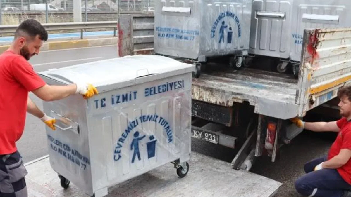 Daha temiz İzmit için yeni konteynerler sahada