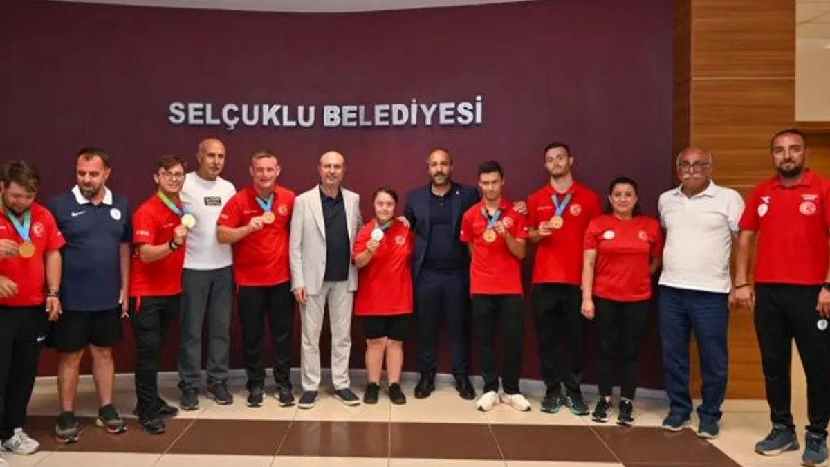 Konya Selçuklu’da özel sporcular ağırlandı