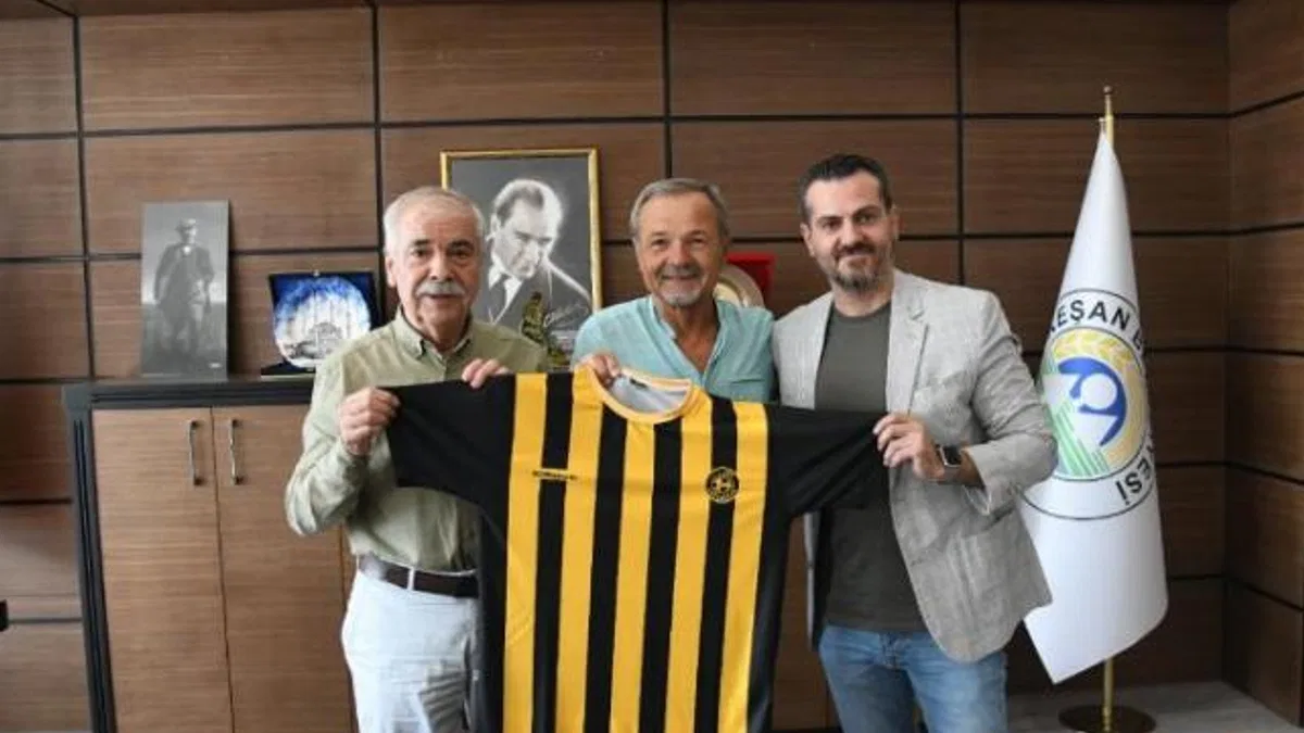 Keşanspor başkan adayı Şeref Aldanmaz, Mehmet Özcan’ı ziyaret etti