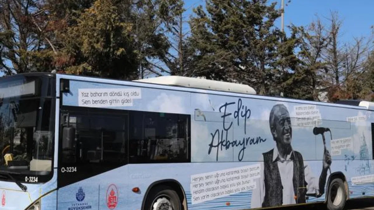 İETT’den Edip Akbayram’a vefa otobüsü