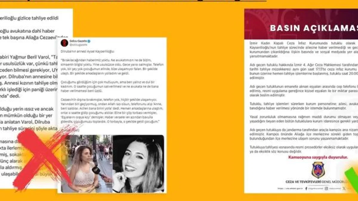 Dilruba gizlice tahliye mi edildi? Açıklama geldi