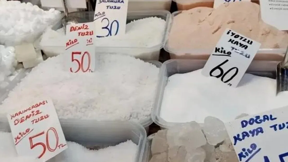Bursa Tuz Pazarı’nda kaya tuzuna yoğun ilgi…