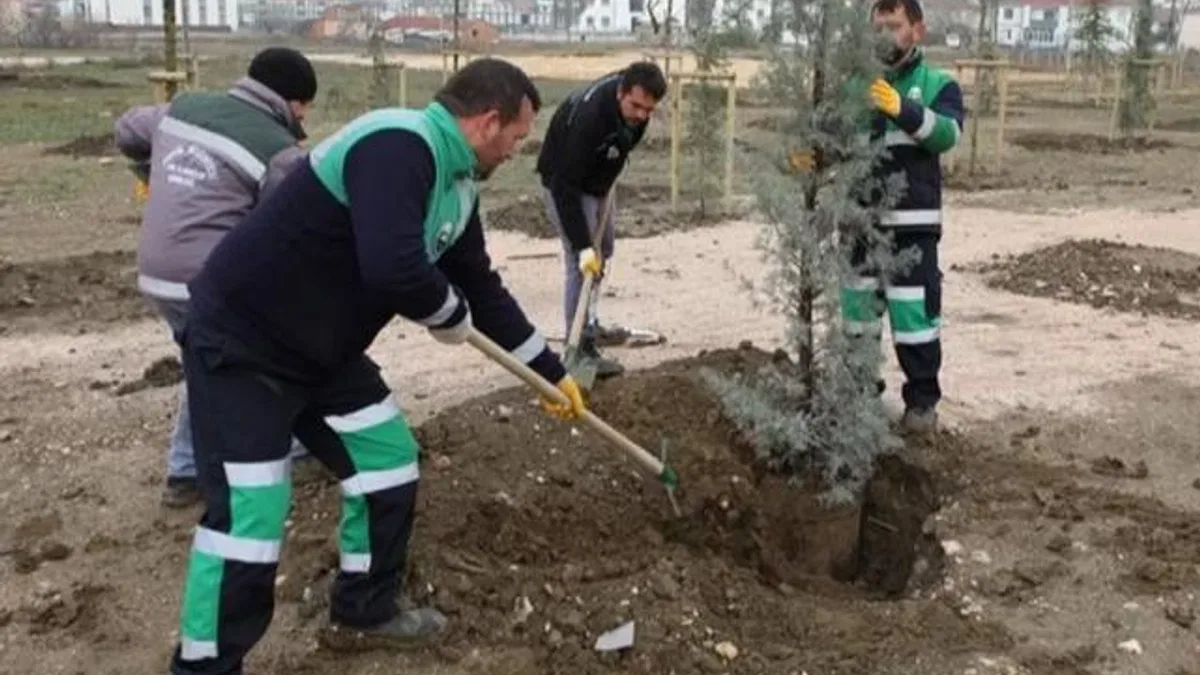 Bursa İnegöl’de 167 fidan toprakla buluştu