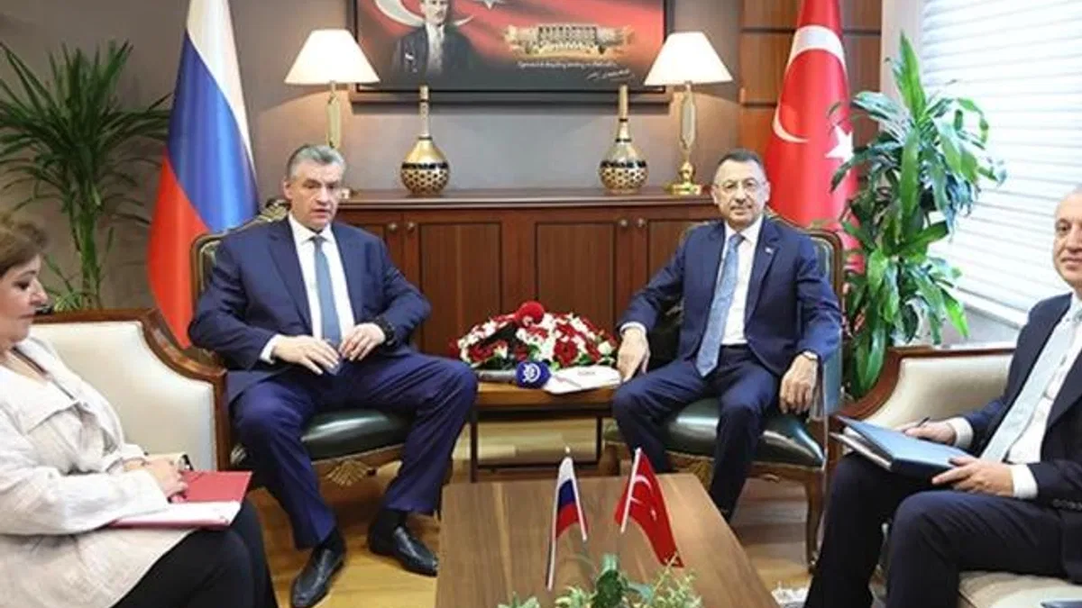 Fuat Oktay Rus mevkidaşıyla görüştü