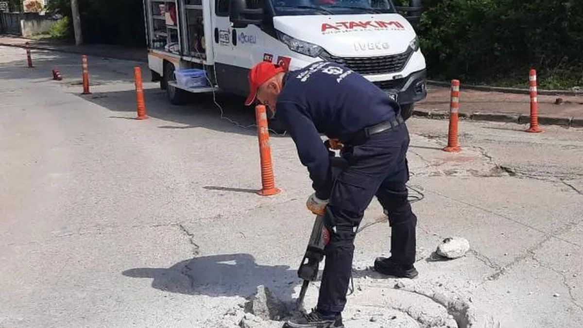 Kocaeli’de yol güvenliği için baca ve ızgaralar yenileniyor