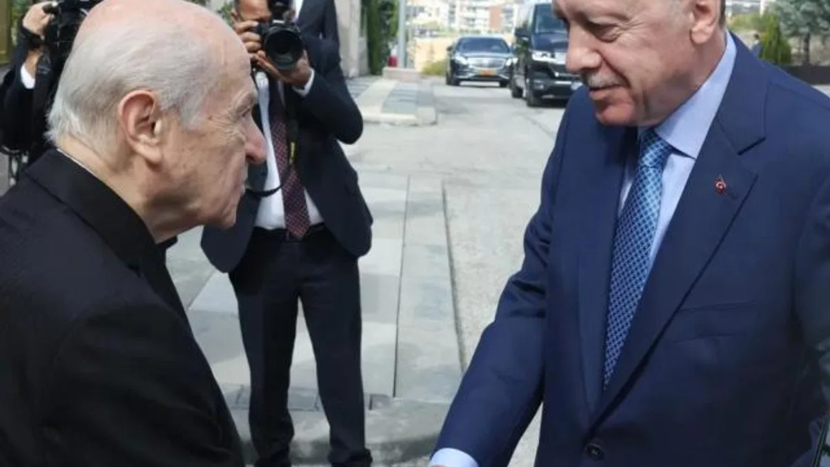 Başkent’te Cumhurbaşkanı Erdoğan Bahçeli’yi ziyaret etti