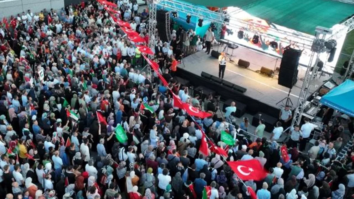 Kocaeli, Şehit Haniye ve Filistin için meydanda