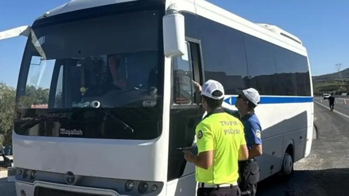 Manisa’da servis araçlarına sıkı denetim