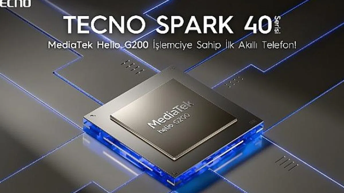 TECNO SPARK 40+, MediaTek Helio G200 İşlemciye sahip ilk akıllı telefon olacak!