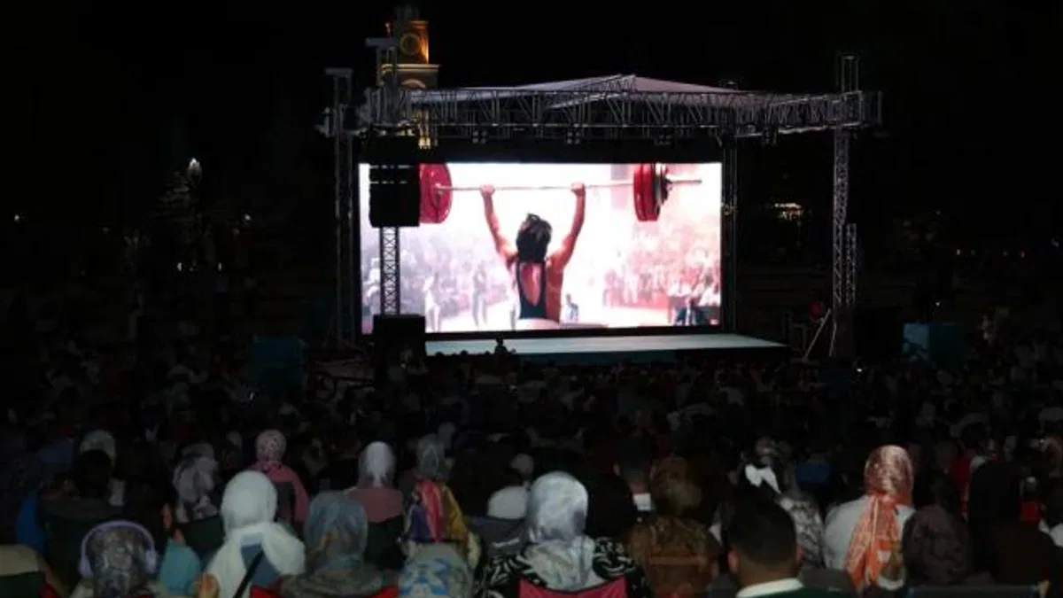 Açık havada sinema keyfi