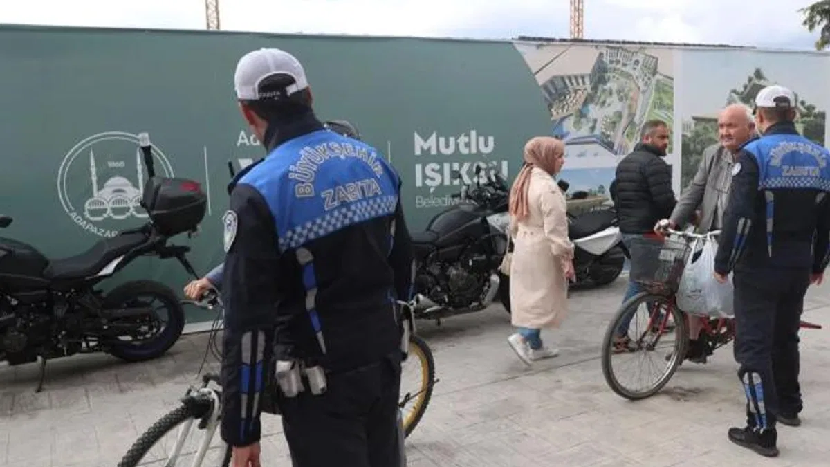 Sakarya Uzunçarşı’da bisikletlilere ‘hassasiyet’ çağrısı