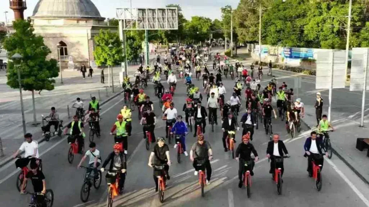 Konya’da 28 ilçede eş zamanlı pedal çevrildi